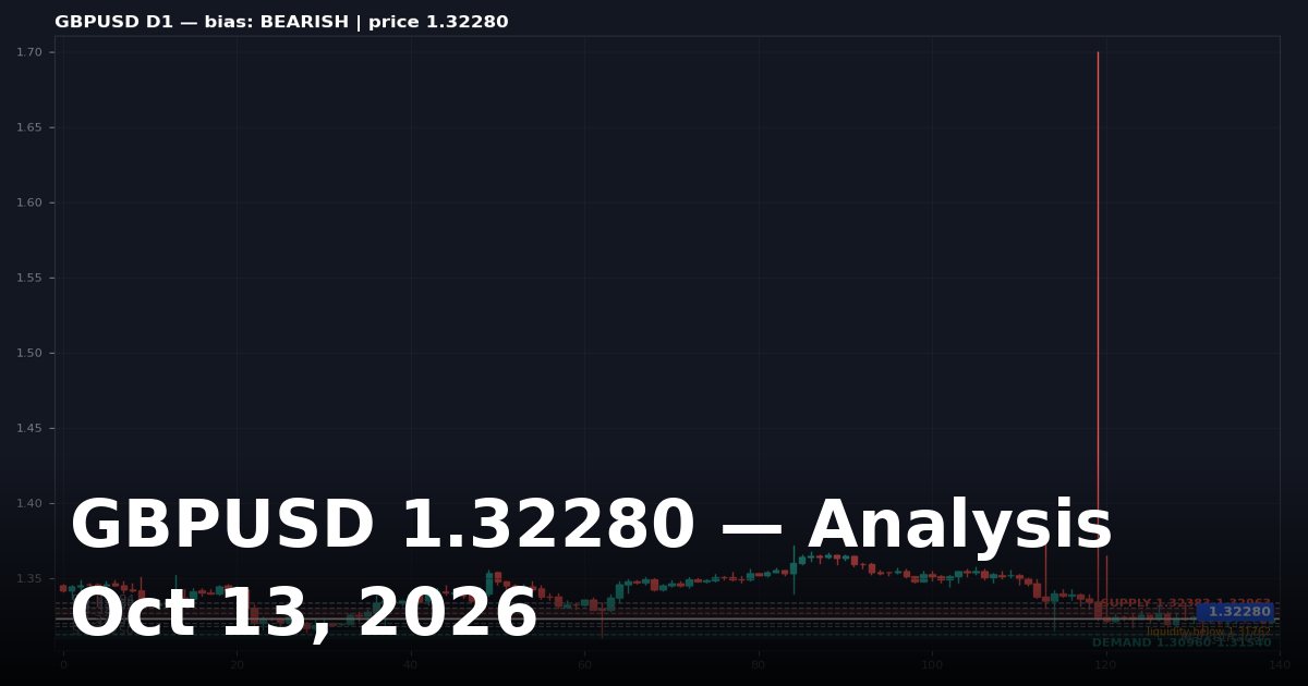 GBPUSD Analysis Today: Key Levels, Chart and Outlook for October 13, 2026