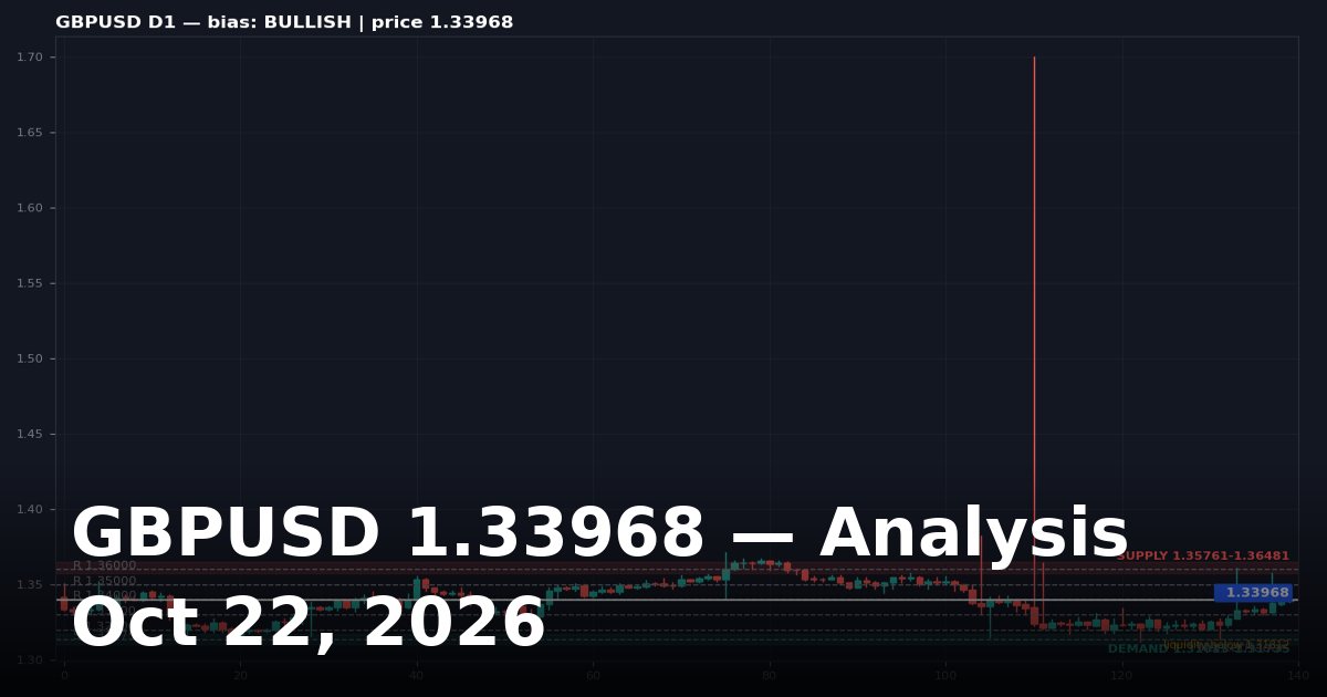 GBPUSD Analysis Today: Key Levels, Chart and Outlook for October 22, 2026