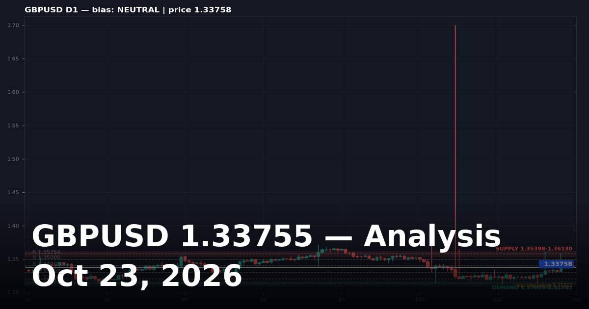 GBPUSD Analysis Today: Key Levels, Chart and Outlook for October 23, 2026