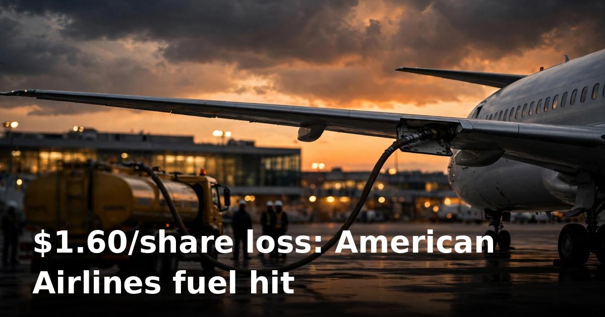 American Airlines now sees $1-$1.60/share 2026 loss as fuel spike eats record revenue