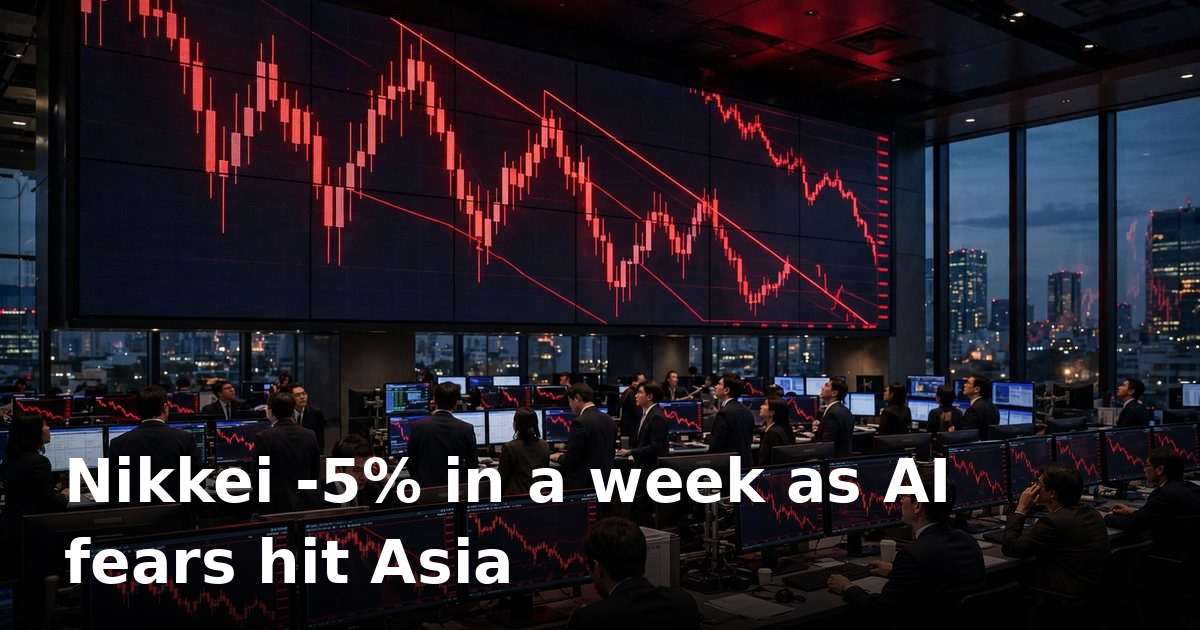 Asian stocks sink as AI bubble fears hammer tech; Nikkei sheds 5% in a week