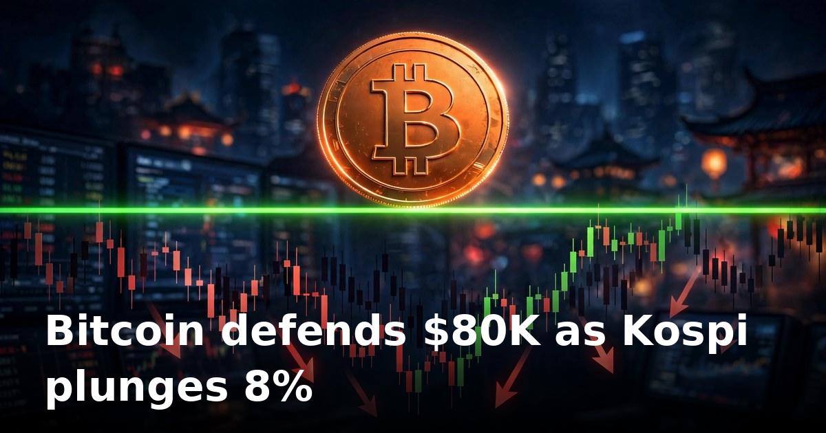Bitcoin holds $80,000 line as hot CPI and Kospi crash shake markets