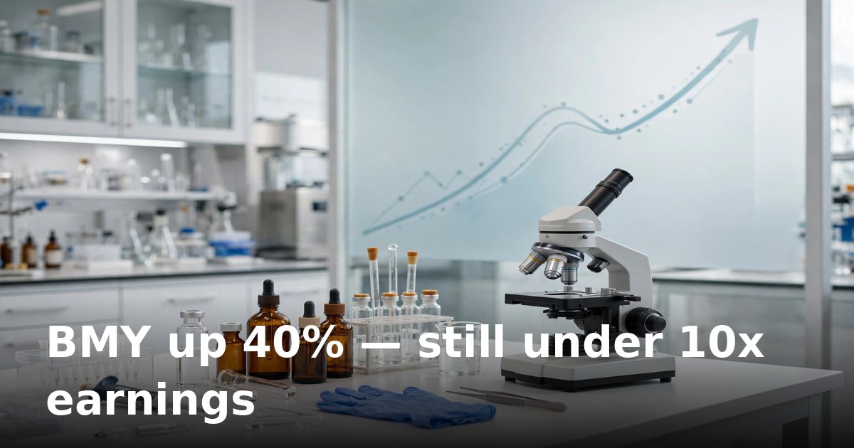 Bristol Myers Squibb rallies 40% in a year but trades under 10x earnings