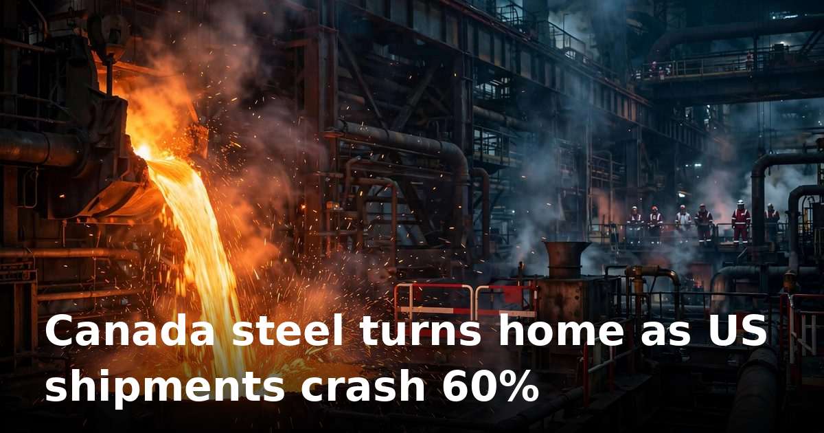 Canadian steel pivots home as 50% US tariffs crush exports