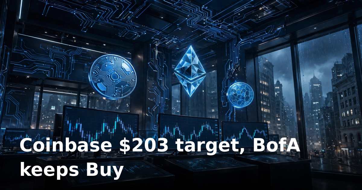 Coinbase (COIN): BofA raises price target to $203 ahead of Q3 earnings