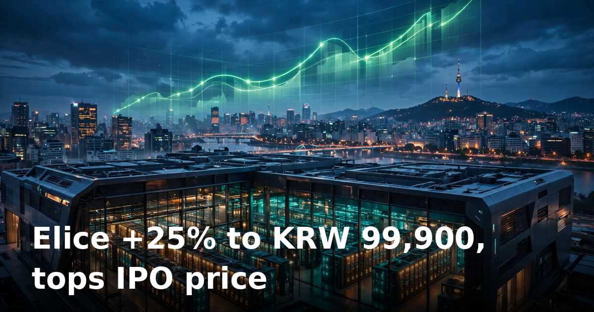 Elice shares climb above IPO price in third-day surge after whipsaw Kosdaq debut