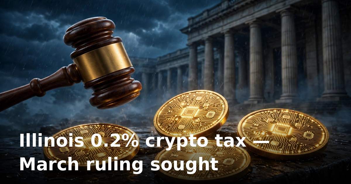 Illinois crypto tax: industry groups push court for March ruling on 0.2% levy