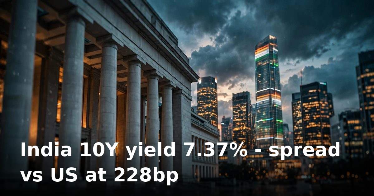 India 10-year bond yield dips to 7.37% as US Treasury rally offsets RBI hawkishness