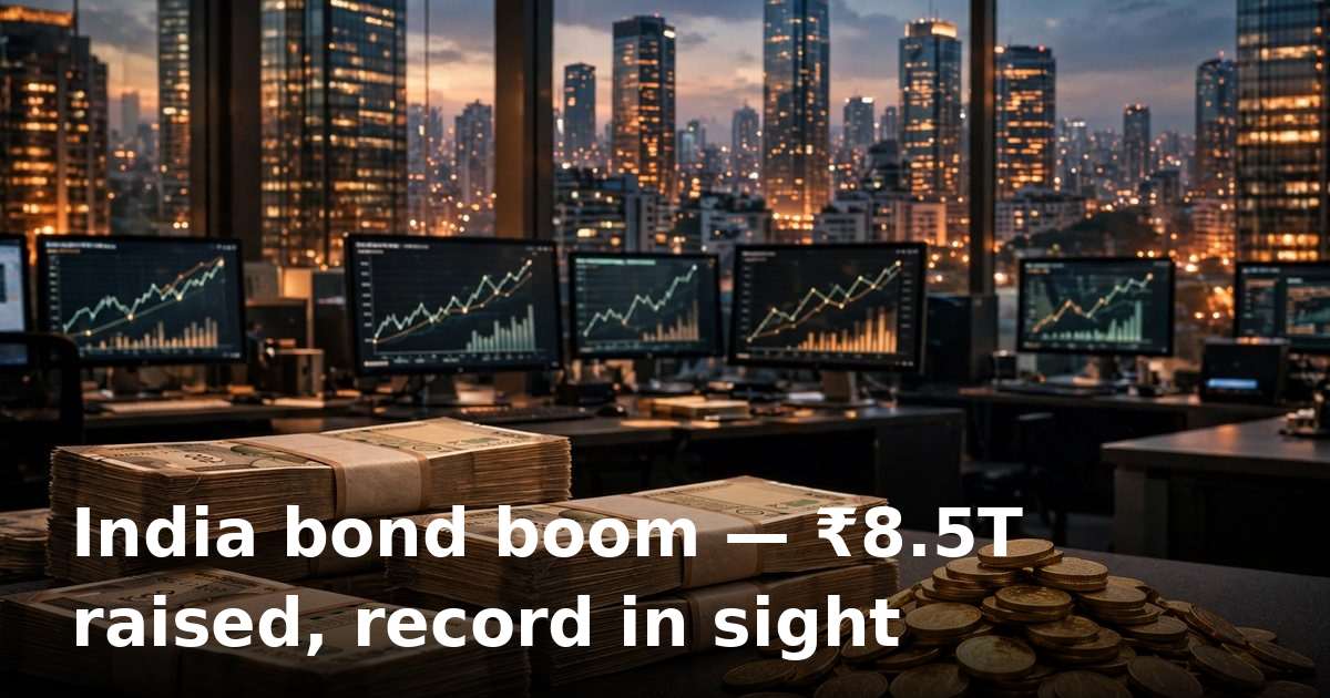 India's corporate bond boom may set a record as borrowers lock in rates ahead of more RBI hikes