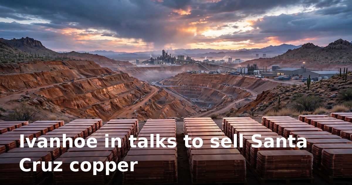 Ivanhoe Electric in talks to sell Santa Cruz copper as data center demand surges