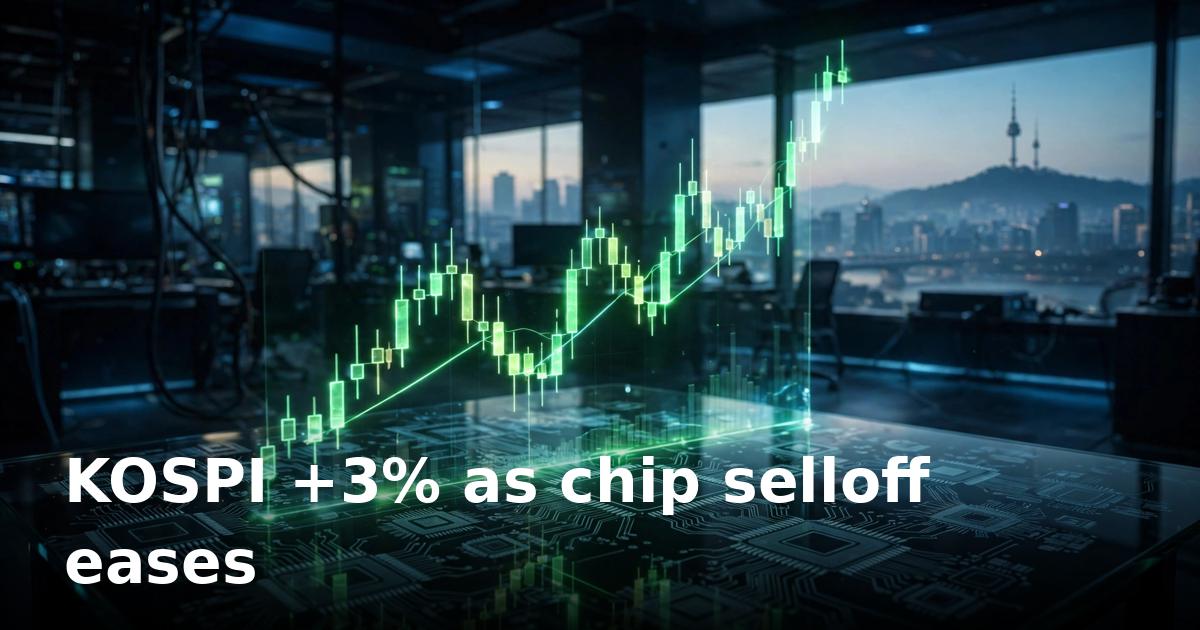 Asian chip stocks rebound: KOSPI jumps 3% after Thursday's rout