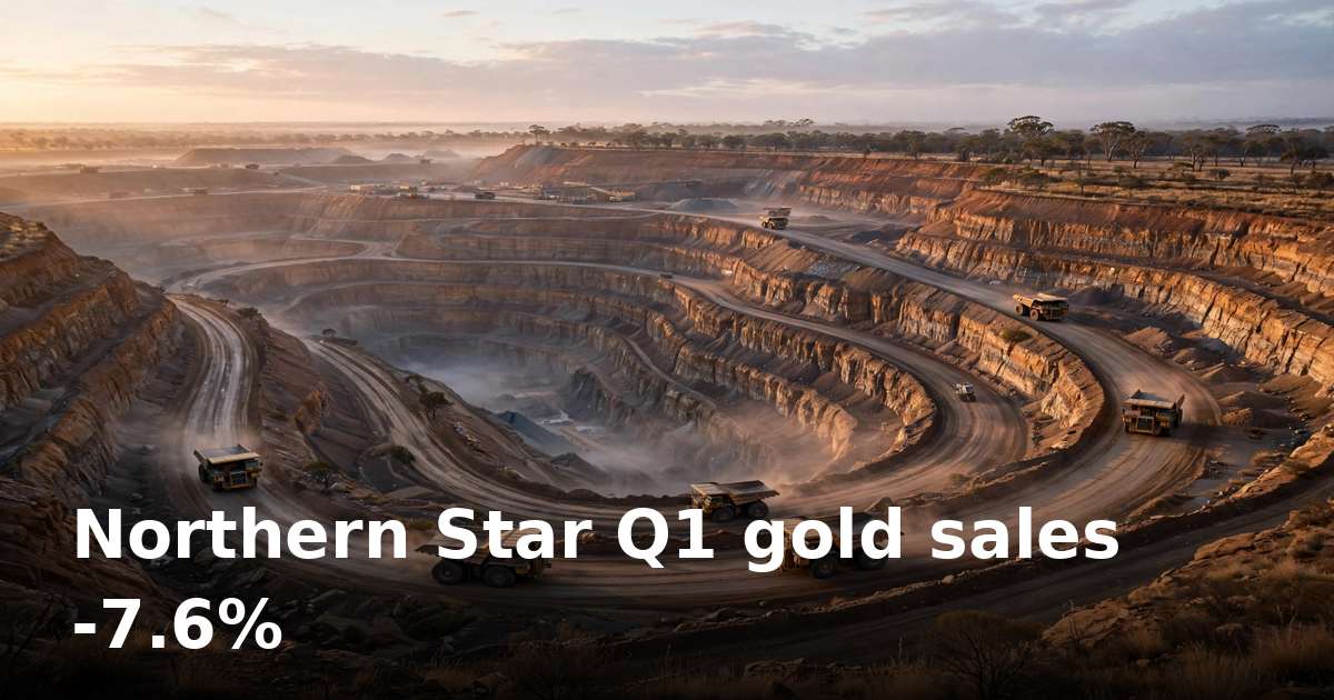 Northern Star gold sales fall 7.6% in Q1 but FY27 guidance holds