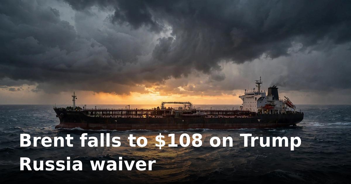 Oil prices fall as Trump waives sanctions on Russia