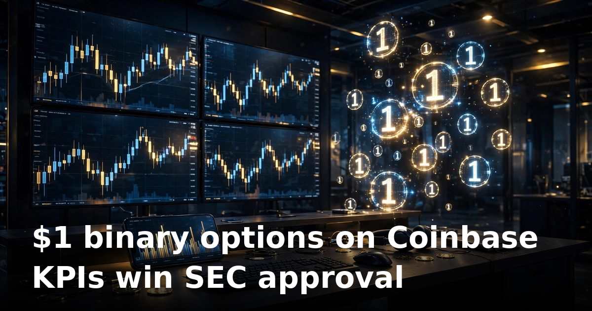 Coinbase trading volume gets its own options as SEC approves Cboe KPI binary contracts