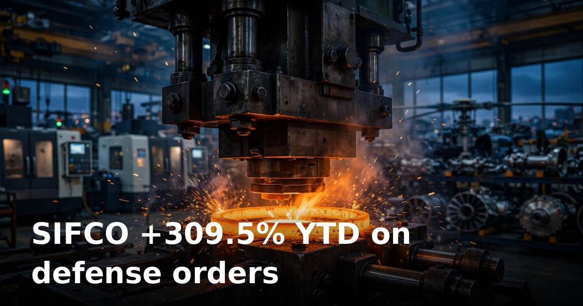 SIFCO stock up 309.5% in 2026: defense orders power the rally