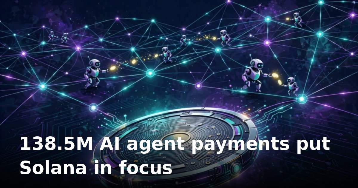 Solana stands out as AI agent payments hit 138.5 million on x402