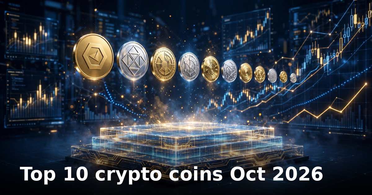 Top 10 crypto coins October 2026: market cap leaders and why they lead
