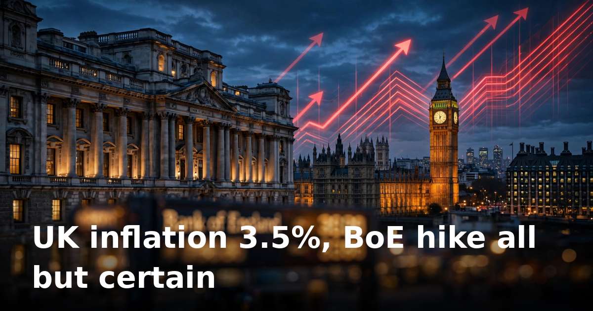 UK inflation jumps to 3.5% in September as Bank of England November hike bets firm