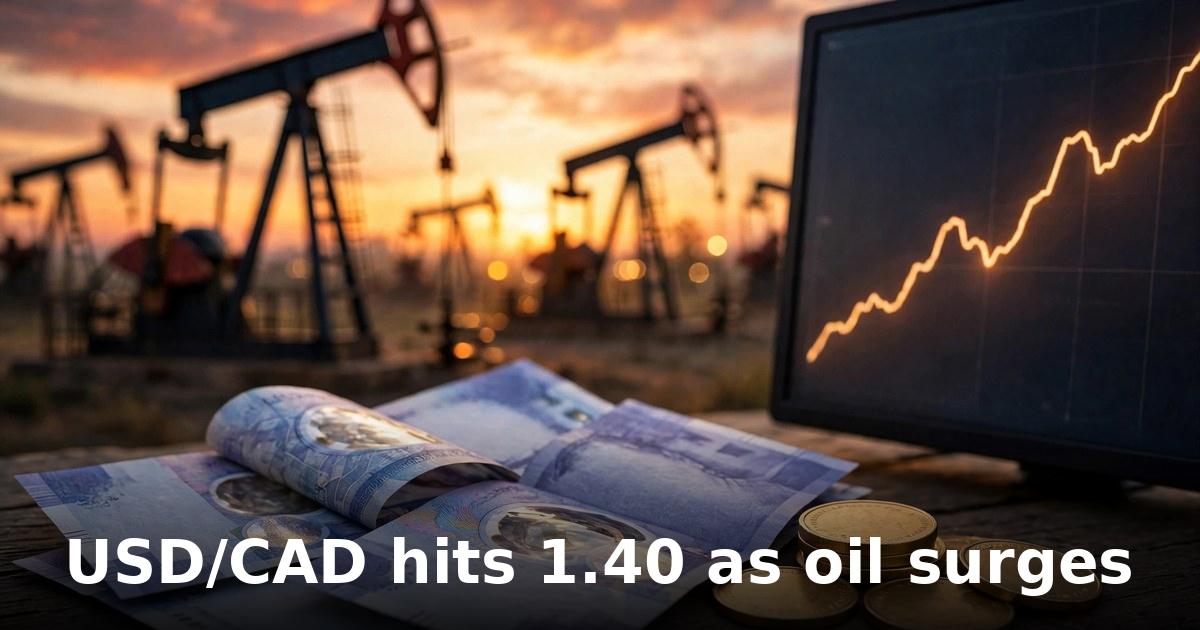 USD/CAD falls to 1.40 as oil rally and BoC hike bets lift Canadian dollar