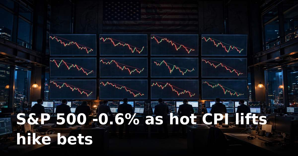 Wall Street slides as hot September CPI fuels bets on an October Fed hike