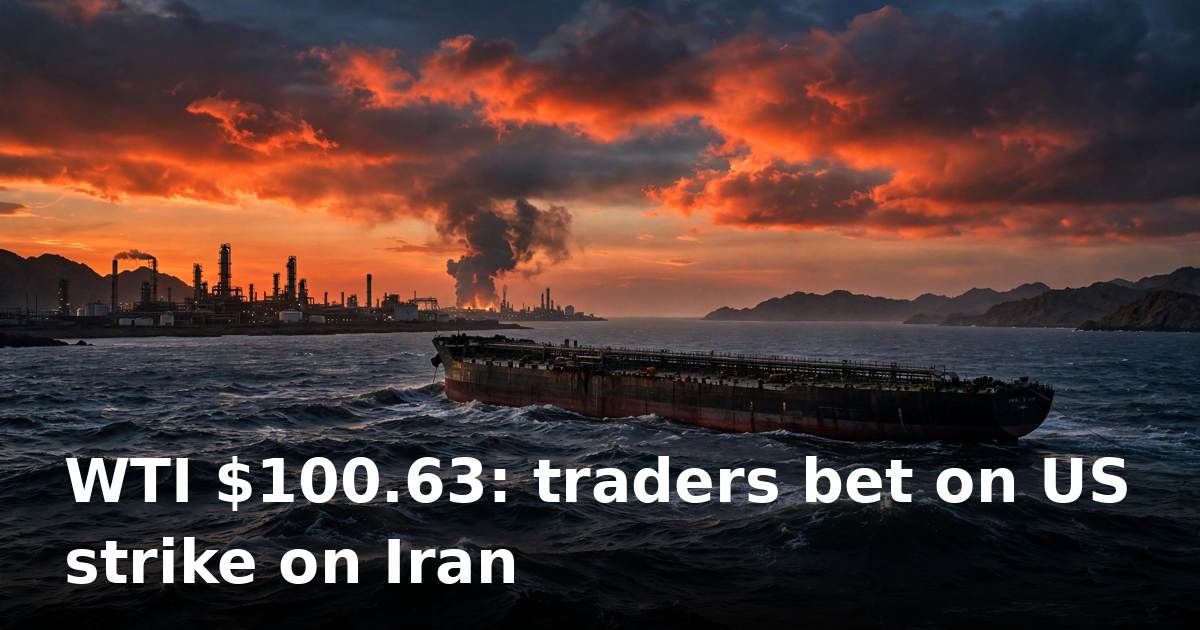 WTI crude tops $100 as traders price in a US strike on Iran
